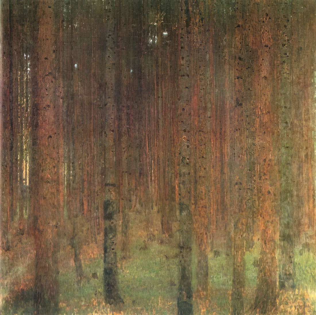 Gustav Klimt's 'The Hug': A Masterpiece of Intimacy, Symbolism, and the Vienna Secession - PINE FOREST II by Gustav Klimt
