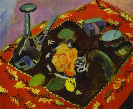 H Matisse Juin 50: The Master's Final Print Series and Its Enduring Legacy - DISHES AND FRUIT 1906 by Henri Matisse