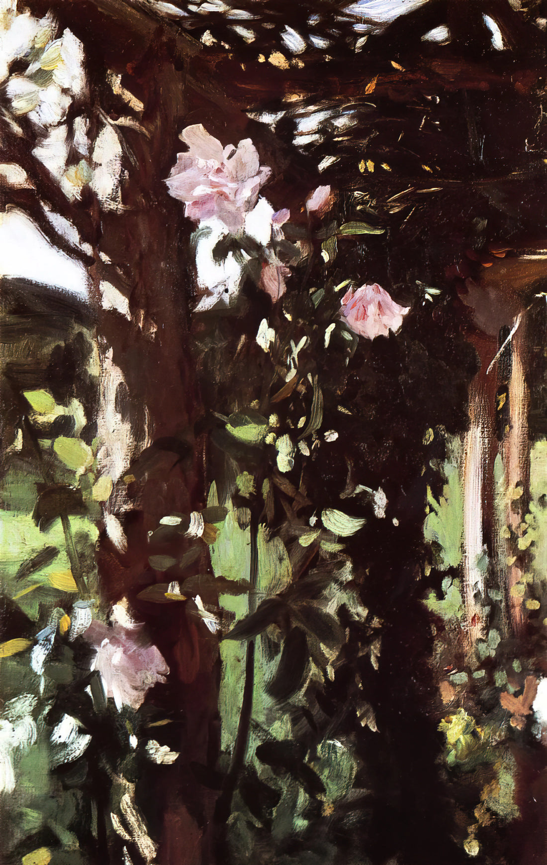 Hagia Sophia by John Singer Sargent: A Masterpiece of Light and Architecture - A Rose Trellis Roses at Oxfordshire by John Singer Sargent