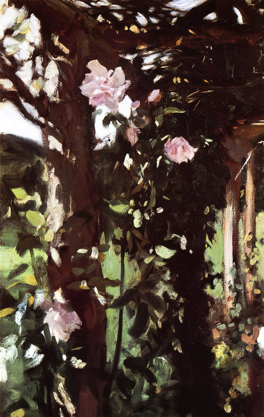Hagia Sophia by John Singer Sargent: A Masterpiece of Light and Architecture - A Rose Trellis Roses at Oxfordshire by John Singer Sargent
