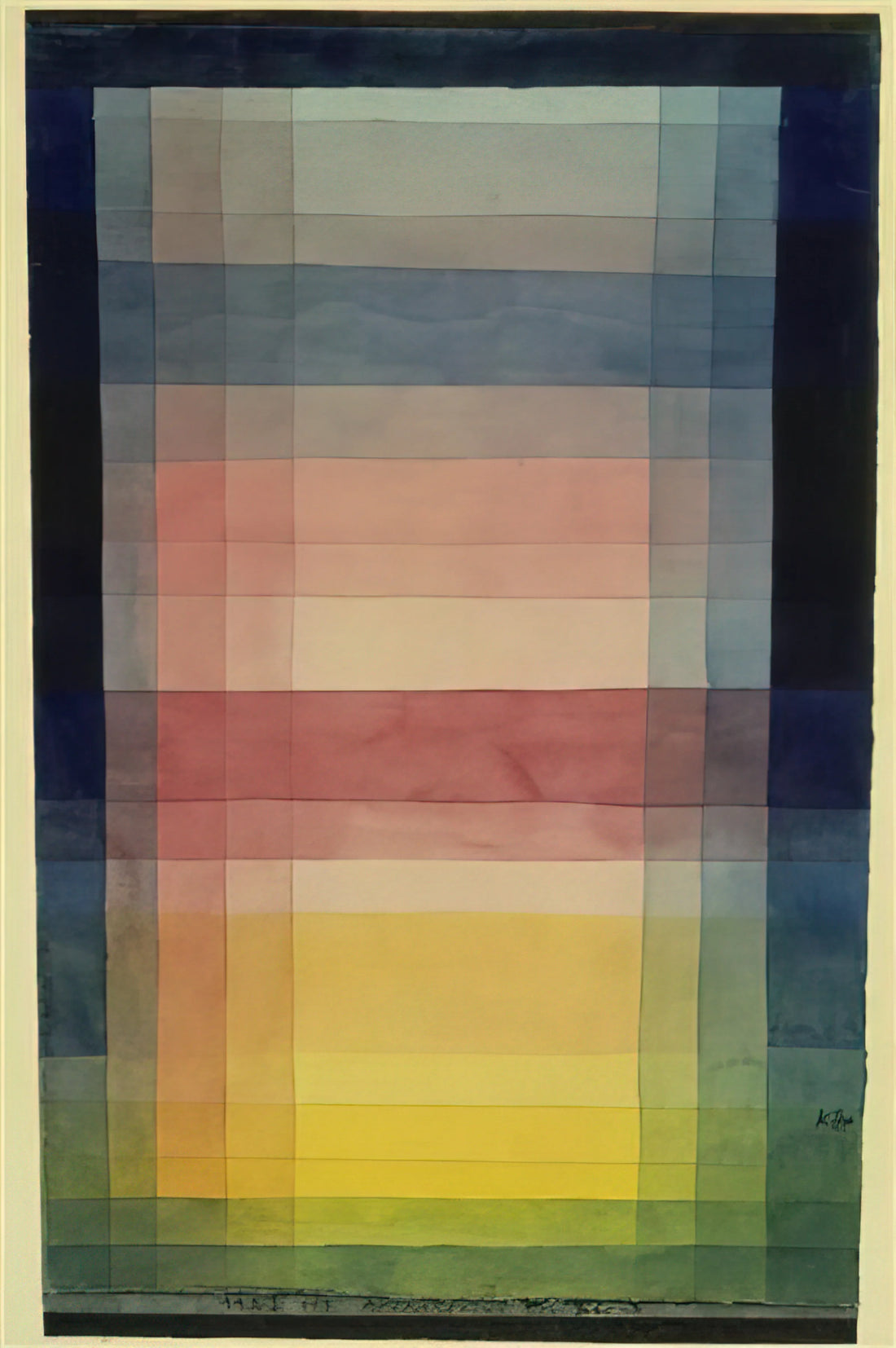 Hammamet Paul Klee: The Tunisian Journey That Transformed Modern Art - ARCHITECTURE OF THE PLAIN 1923 by Paul Klee