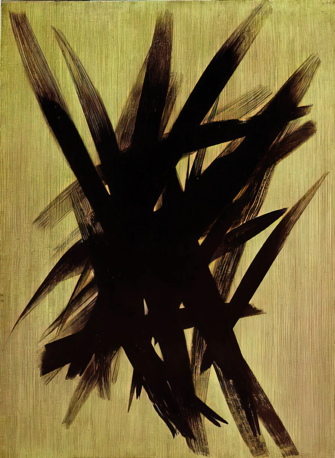 Hans Hartung for Sale: A Guide to Acquiring Museum-Quality Prints - Untitled T1955-23 - 1955 by Hans Hartung