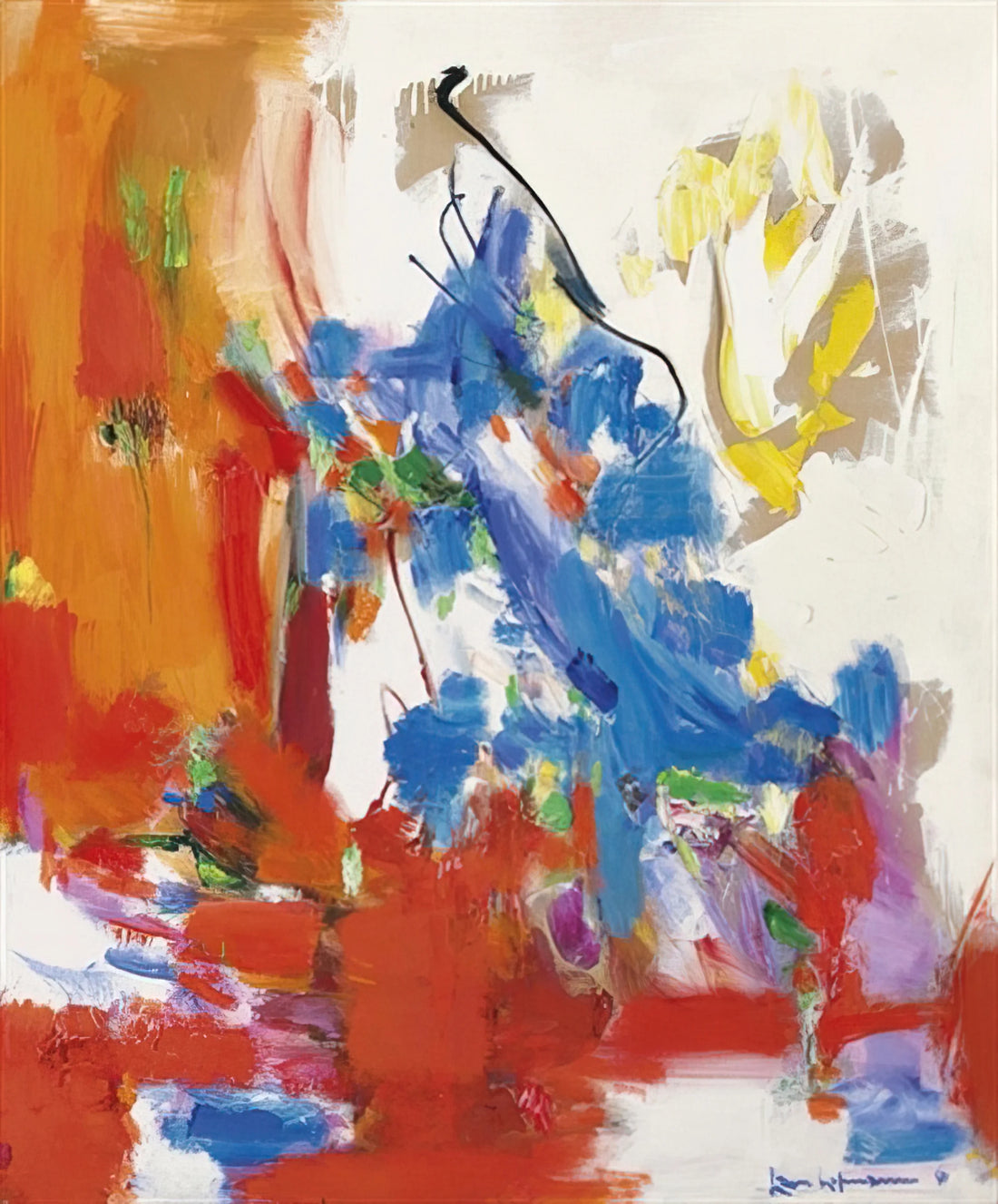 Hans Hofmann Framed Canvas Print: The Abstract Expressionist's Legacy in Modern Decor - Wild Vine by Hans Hofmann