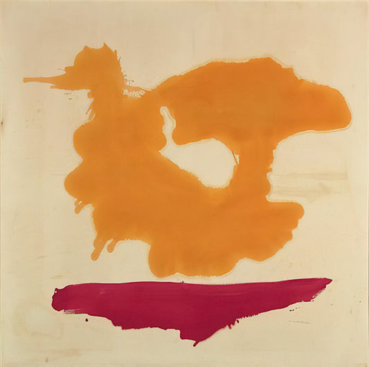 Helen Frankenthaler Framed Art Print: A Collector's Guide to Soak-Stain Elegance - Only Orange - 1963 by Helen Frankenthaler