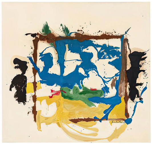 Helen Frankenthaler Posters for Sale: A Guide to Acquiring Her Iconic Abstract Art Prints - Swan Lake I, 1961- by Helen Frankenthaler