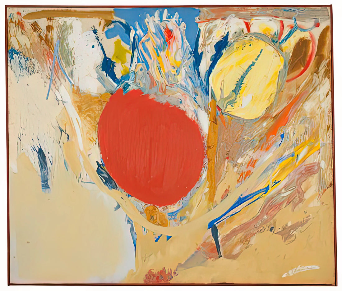 Helen Frankenthaler Prints for Sale: A Collector's Guide to Her Soak-Stain Masterpieces - Break Through, 1956- by Helen Frankenthaler