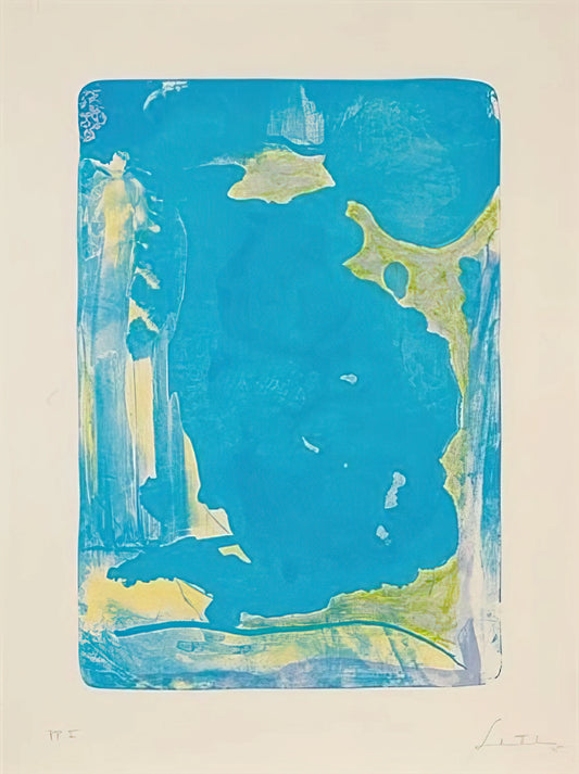 Helen Frankenthaler and Robert Motherwell: A Dialogue of Color and Form in Abstract Expressionism - Reflections IV - 1995 by Helen Frankenthaler