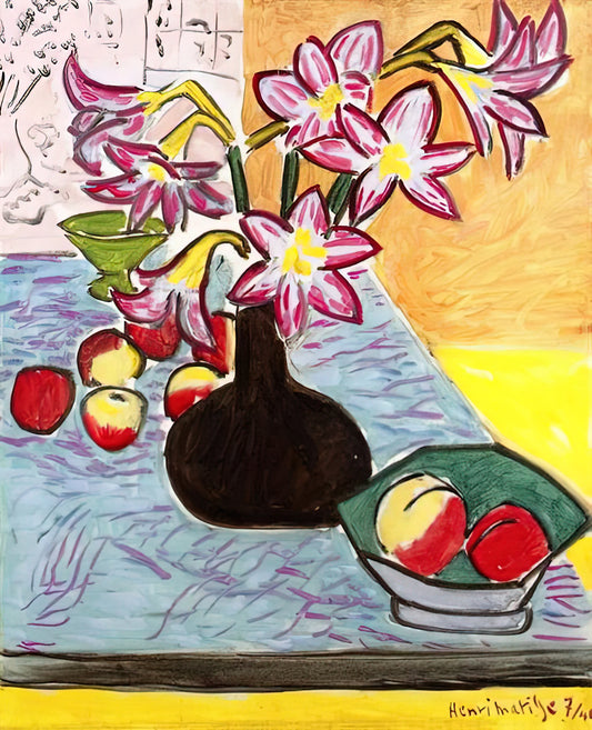 Henri Matisse Grand Palais Poster: A Collector's Guide to the Iconic Exhibition Art Print - VASE OF AMARYLLIS 1941 by Henri Matisse