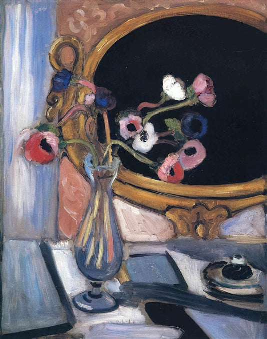 Henri Matisse Le Jardin: A Masterpiece of Color, Form, and Modernist Vision - ANEMONE AND MIRROR 1920 by Henri Matisse