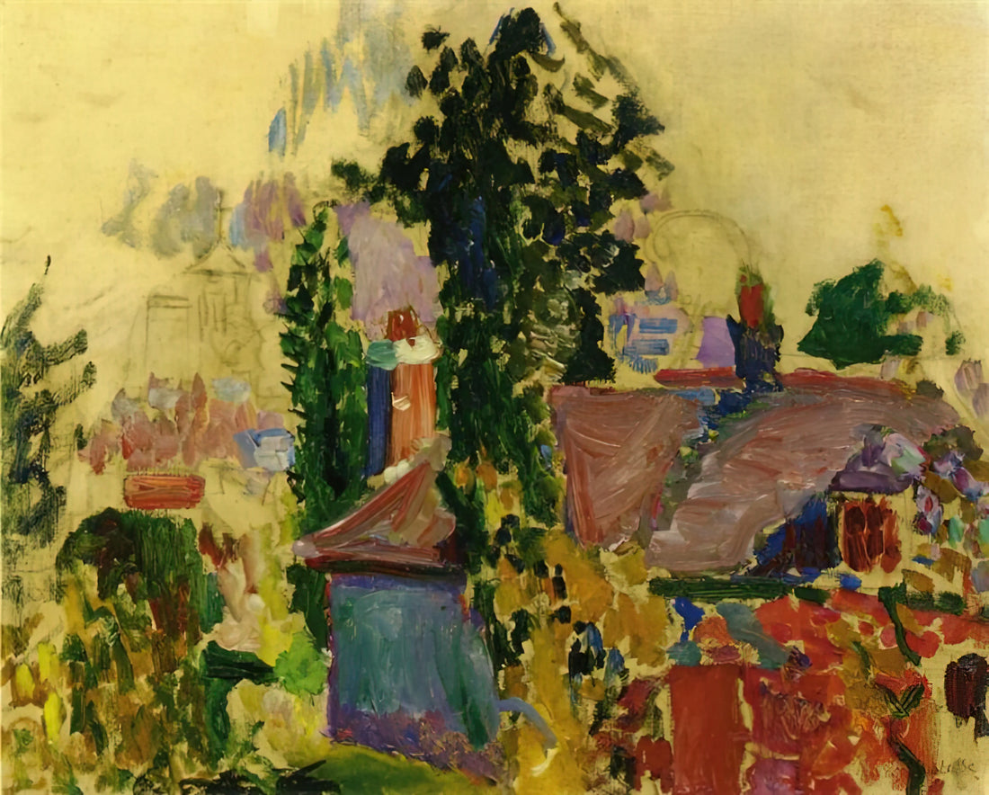 Henri Matisse Serigraphs: The Master's Vibrant Legacy in Printmaking - LANDSCAPE 1904 by Henri Matisse