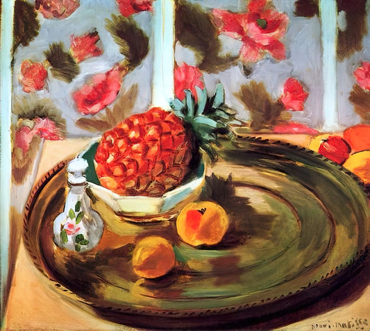 Henri Matisse and Galerie Maeght: A Historic Collaboration in Modern Art - STILL LIFE WITH PINEAPPLE 1924 by Henri Matisse