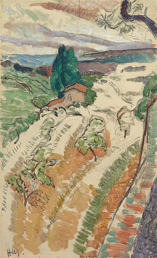 Henri Matisse: The Revolutionary Master of Color and Form - PAYSAGE ST TROPEZ 1904 by Henri Matisse