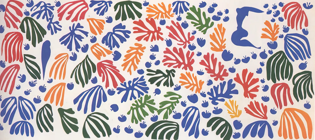Henri Matisse's Madame de Pompadour: A Modernist Homage to Rococo Elegance - LA PERRUCHE ET LA SIRENE 1952 by Henri Matisse