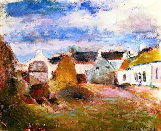Henri Michaux: The Visionary Artist of Inner Landscapes and Experimental Expression - FARMYARD IN BRITTANY 1897 by Henri Matisse