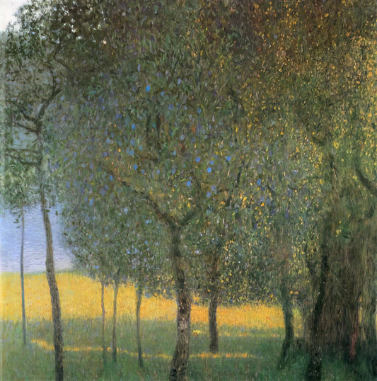 Hermine Klimt: The Overlooked Sister and Artistic Collaborator in Gustav Klimt's Circle - FRUIT TREES 1901 by Gustav Klimt