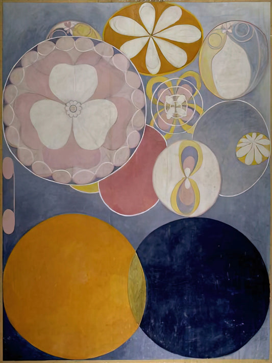 Hilma Poster: Discovering the Abstract Visionary Art of Hilma af Klint - DE TIO ST RSTA N 2 BARNAALDERN 1907 by Hilma af Klint
