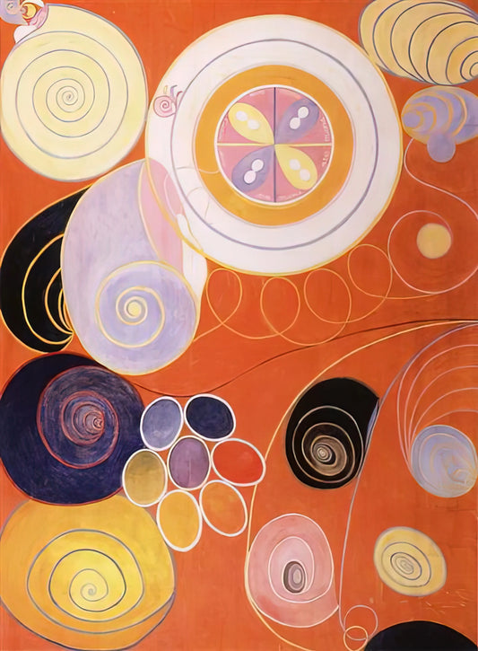 Hilma af Klint No 7: Decoding the Spiritual Geometry of a Visionary Masterpiece - THEY TENS MAINSTAY IV 1907 by Hilma af Klint