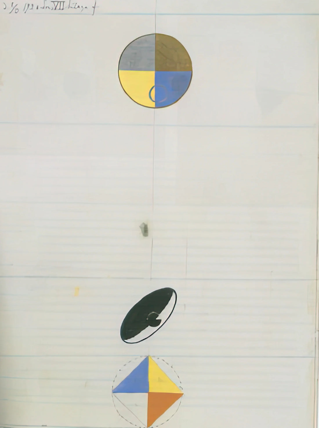 Hilma af Klint Prints: The Visionary Artist's Abstract Legacy for Modern Collections - SERIES NO VII NO 3F 1920 by Hilma af Klint
