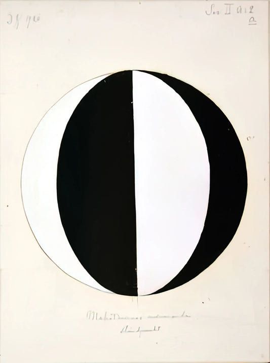 Hilma af Klint at Tate Modern: The Pioneering Abstract Visionary - THE MAHATMAS PRESENT STANDING POINT SERIES II NO 2A 1920 by Hilma af Klint