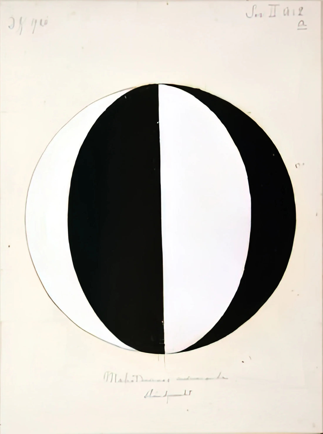 Hilma af Klint: Painting for the Future and the Rediscovery of a Visionary - THE MAHATMAS PRESENT STANDING POINT SERIES II NO 2A 1920 by Hilma af Klint