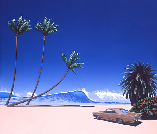Hiroshi Nagai Original Art: The Dreamlike World of a Japanese Master - Impender Beach by Hiroshi Nagai