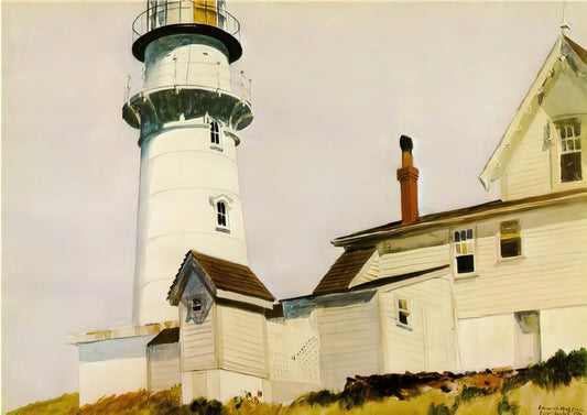 Hopper's Nighthawks Painting: An Icon of American Solitude and Urban Alienation - Light at Two lights by Edward Hopper