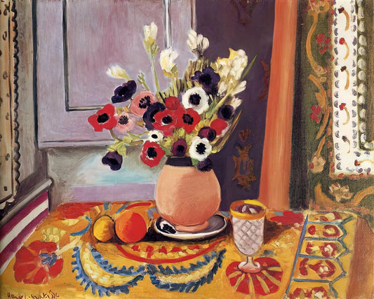 Horizontal Matisse Print: A Curator's Guide to Fauvist Masterpieces in Modern Interiors - STILL LIFE 4 by Henri Matisse