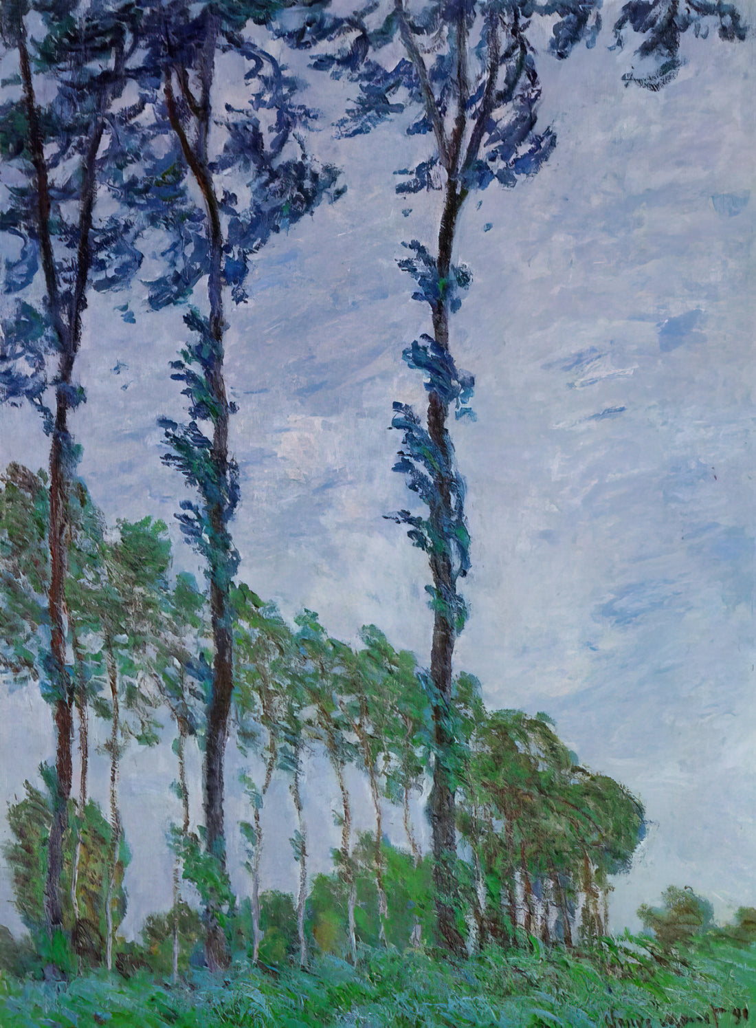 Immersive Monet: How Claude Monet's Paintings Create a World of Light and Color - Poplars, Wind Effect by claude monet