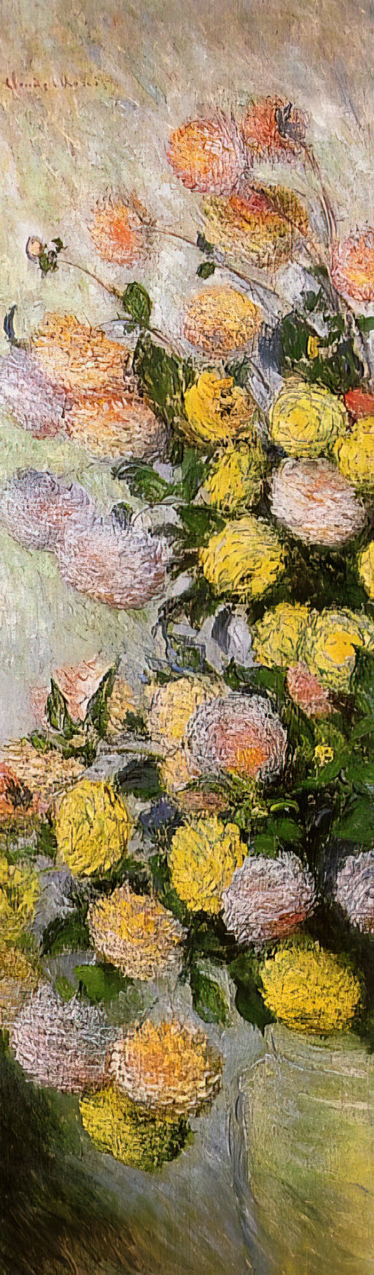 Impression Sunrise Poster: The Revolutionary Masterpiece That Defined a Movement - Vase of Dahlias by claude monet