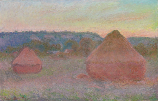 In Venice Monet: How the Master of Light Transformed the Floating City - Stacks of Wheat End of Day, Autumn by claude monet