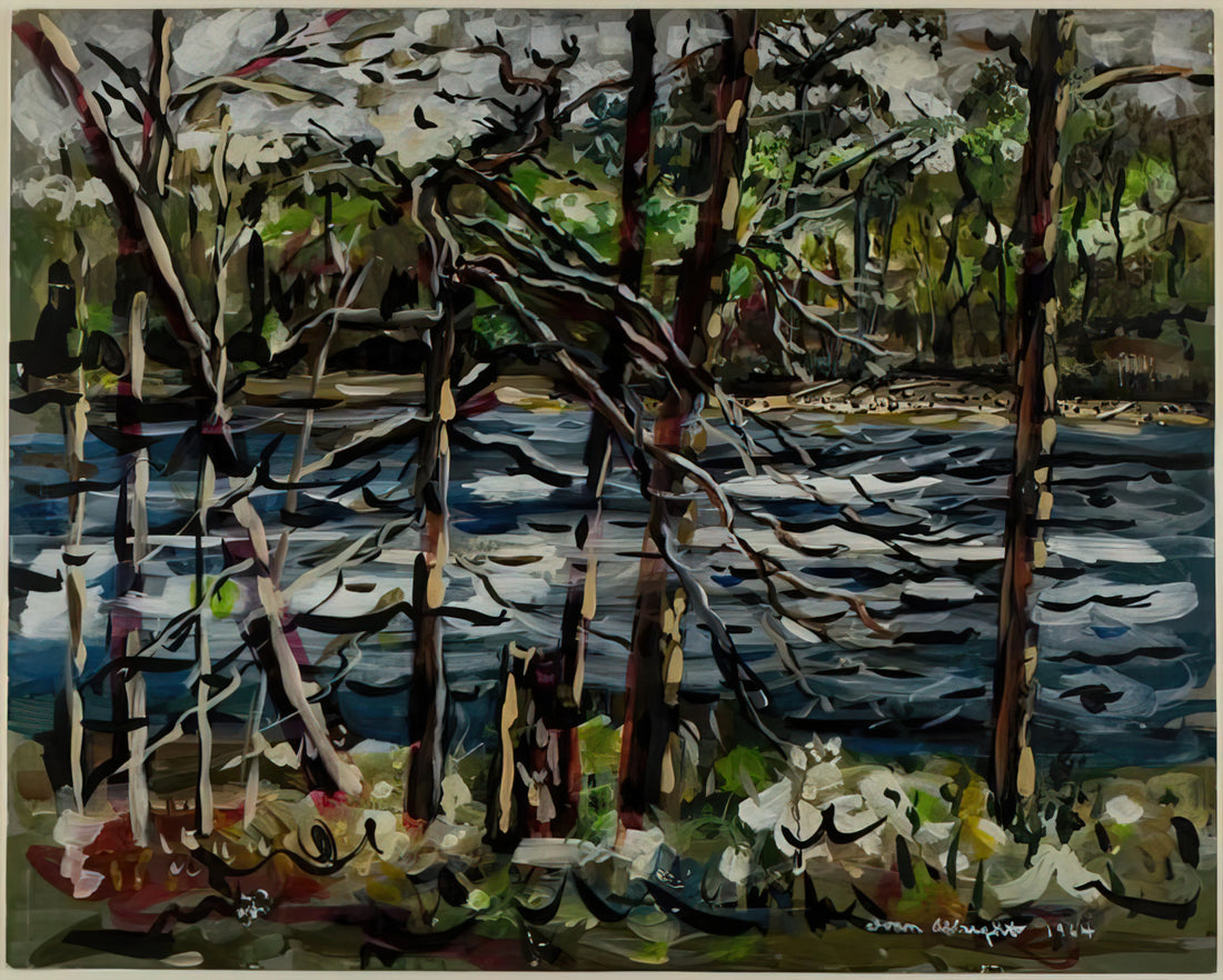 Ivan Albright Brushed Aluminum Print: Capturing the Macabre Brilliance in Modern Metal - ST MARY S RIVER GEORGIA 1964 by Ivan Albright