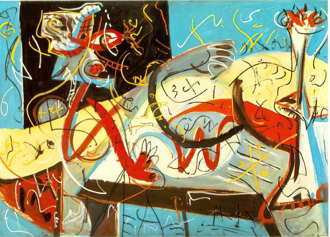 J Pollock Paintings: Deciphering the Drip, the Genius, and the Legacy of Jackson Pollock - STENOGRAPHIC FIGURE by Jackson Pollock