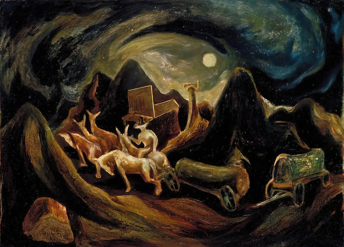 Jackson Pollock Drawing: The Foundation of an Abstract Expressionist Revolution - GOING WEST 1935 1 by Jackson Pollock