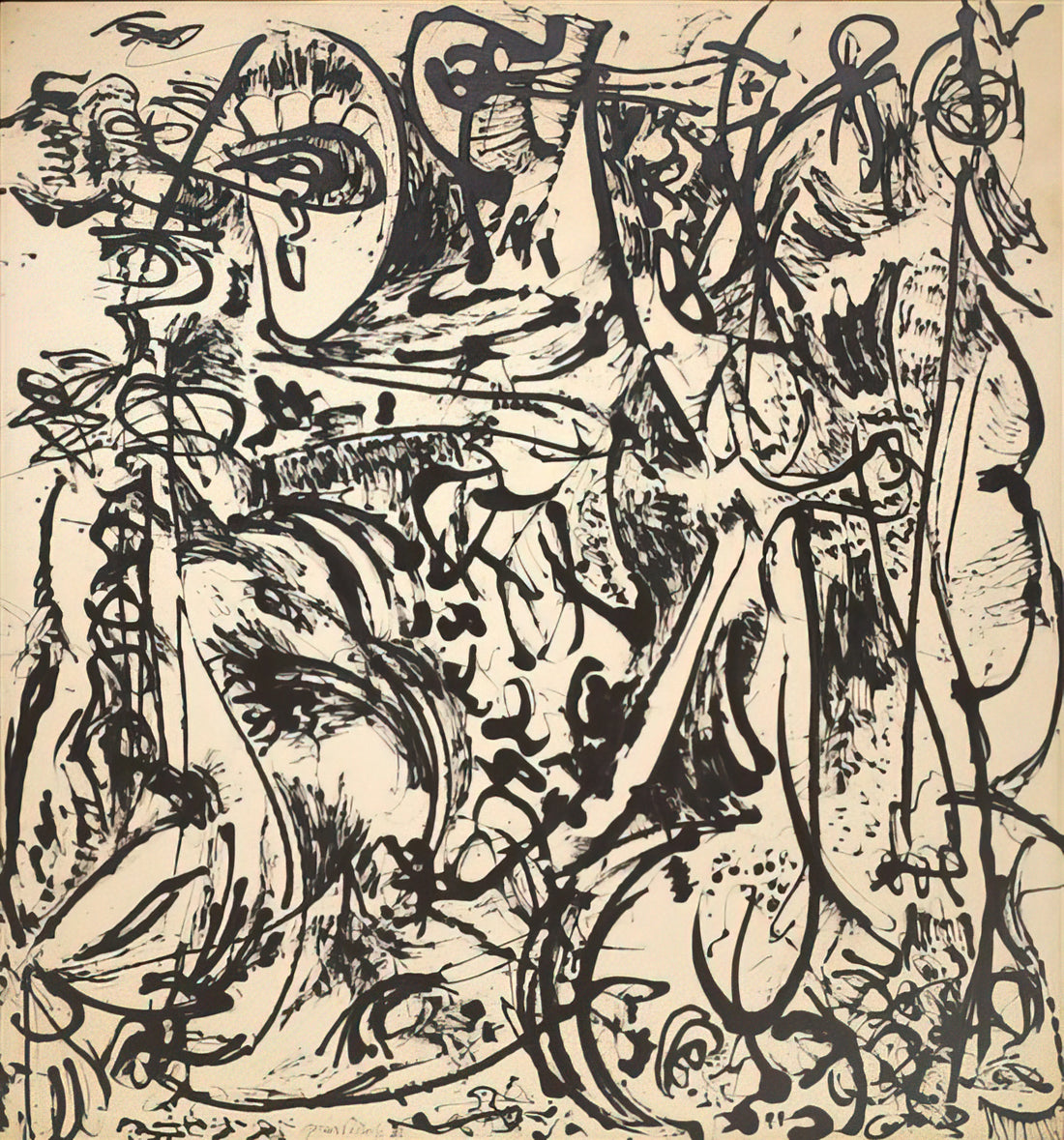 Jackson Pollock No. 5: Understanding the Price and Legacy of a Masterpiece - ECHO 1951 by Jackson Pollock