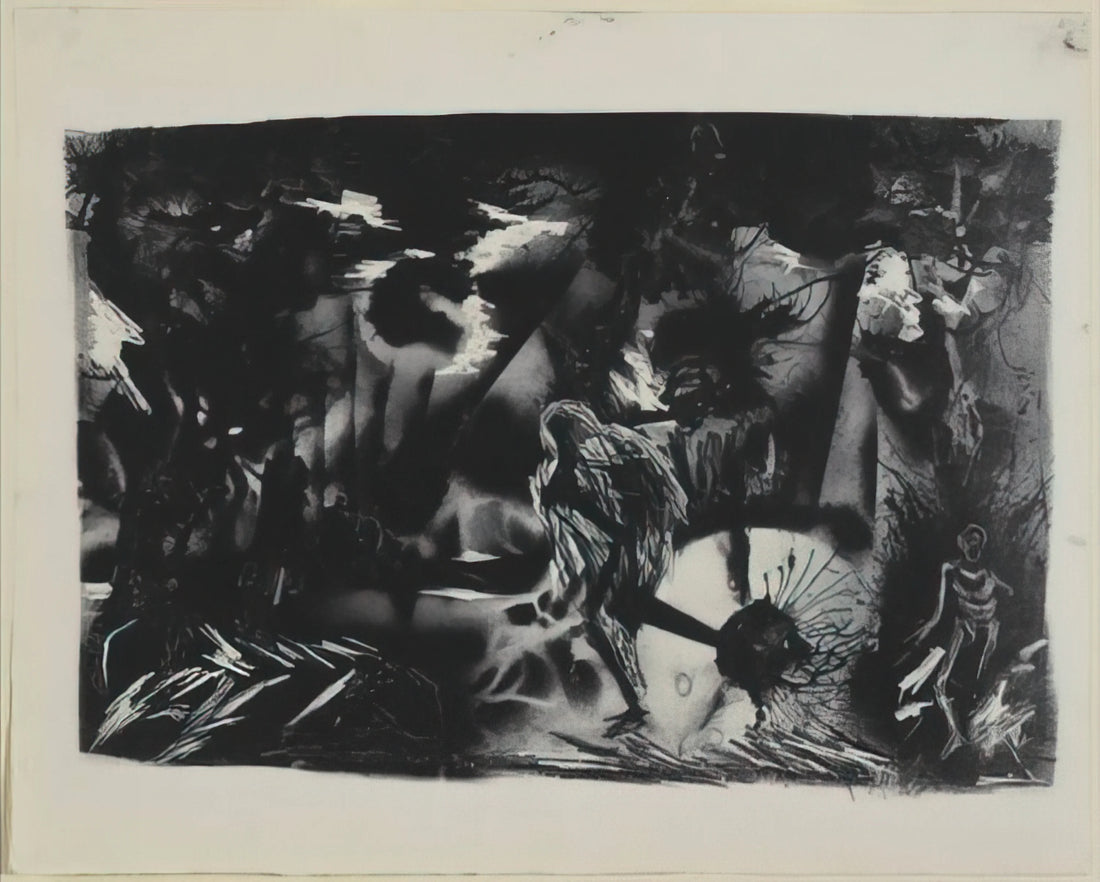 Jackson Pollock Online Painting: A Curator's Guide to His Drip Technique and Legacy - FIGURES IN A LANDSCAPE by Jackson Pollock