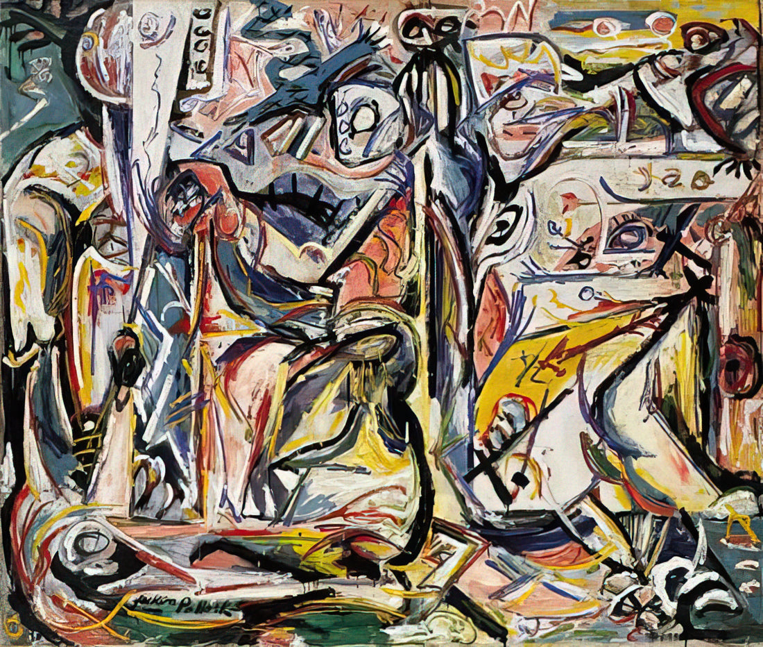 Jackson Pollock Prints on Canvas for Sale: A Collector's Guide to Abstract Expressionism - CIRCUMCISION JANUARY 1946 1 by Jackson Pollock
