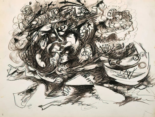 Jackson Pollock and WWII: How Global Conflict Forged Abstract Expressionism's Revolutionary - UNTITLED O CONNOR THAW 771 by Jackson Pollock