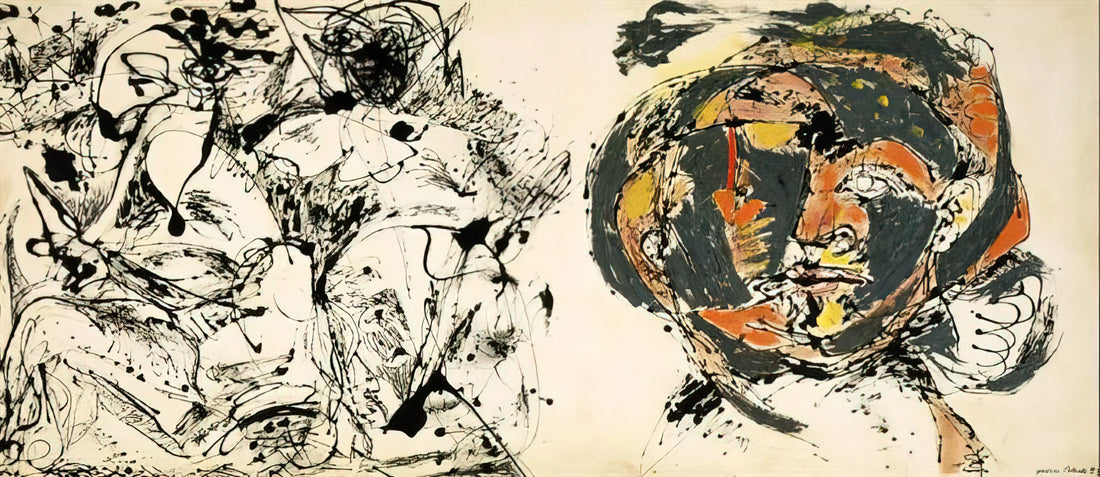 Jackson Pollock on Etsy: Navigating the Marketplace for Authentic Abstract Expressionist Prints - PORTRAIT AND A DREAM 1953 by Jackson Pollock