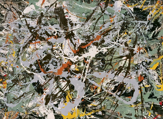Jackson Pollock: The Revolutionary Artist Known for Drip Paintings - UNTITLED GREEN SILVER 1949 by Jackson Pollock