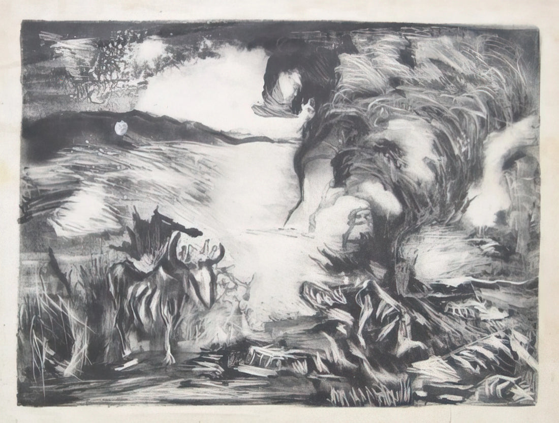 Jackson Pollock's Most Famous Painting: A Deep Dive into 'Number 31, 1950' - LANDSCAPE WITH STEER 1937 1 by Jackson Pollock
