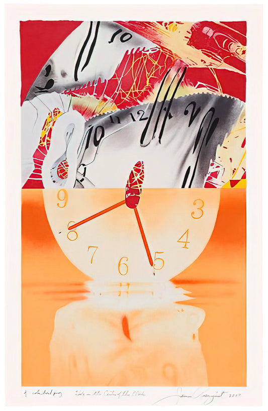 James Rosenquist Framed Canvas Print: A Guide to Pop Art Legacy and Display - Hole in the Center of the Clock by James Rosenquist