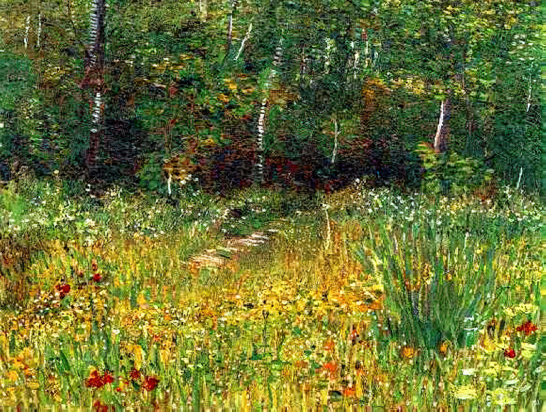Japanese Prints and Vincent van Gogh: The Transformative Influence of Ukiyo-e on a Master - Park at Asnieres in Spring by Vincent van Gogh