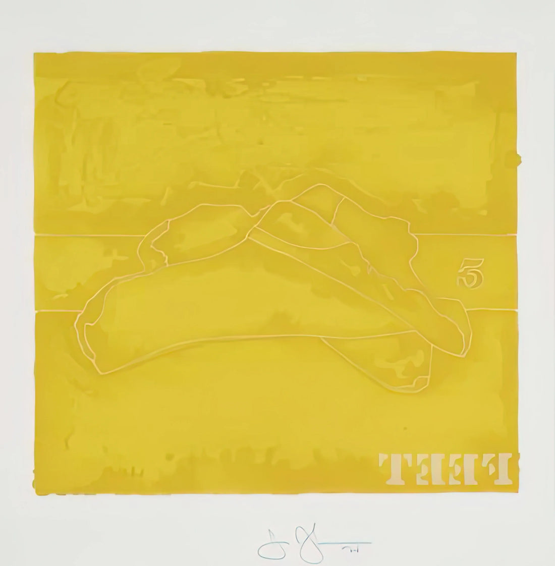 Jasper Johns Art for Sale: A Collector's Guide to Acquiring Iconic Works - FEET 1974 by Jasper Johns
