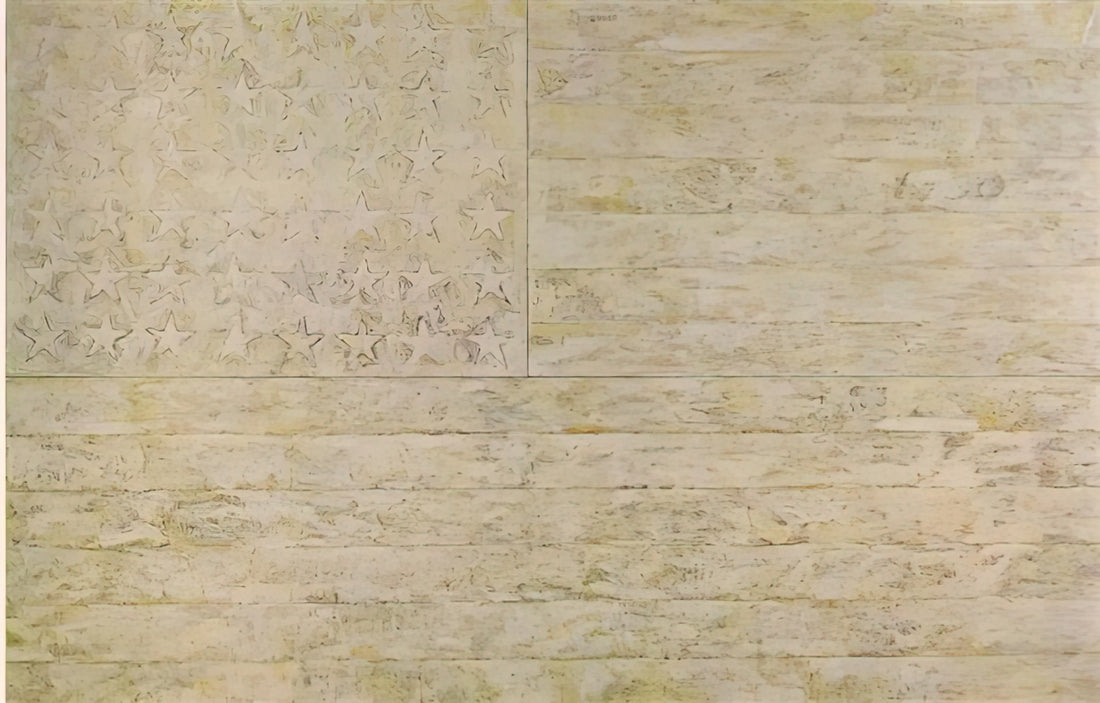 Jasper Johns Artwork: The Bridge Between Abstract Expressionism and Pop Art - WHITE FLAG by Jasper Johns