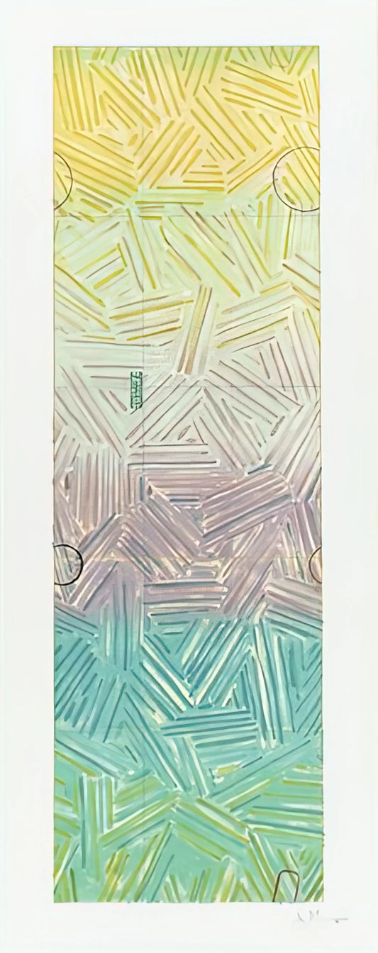 Jasper Johns Flag Lithograph: A Seminal Print in American Art History - USUYUKI ULAE 211 by Jasper Johns