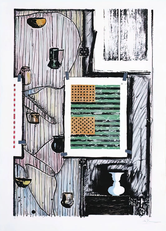 Jasper Johns Map Poster: A Collector's Guide to an American Icon - VENTRILOQUIST ULAE 235 by Jasper Johns