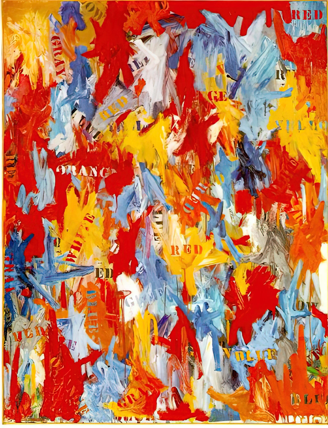 Jasper Johns Monotypes: The Master's Exploration of Printmaking and Symbolism - FALSE START 1959 by Jasper Johns