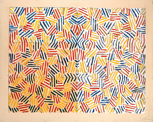 Jasper Johns Number Art: Decoding the Semiotic Revolution in American Painting - CORPSE AND MIRROR 1969 0 by Jasper Johns