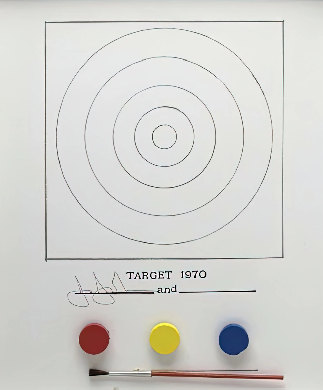 Jasper Johns Three Flags Print: A Seminal Work of American Art History - TARGET ULAE 89 by Jasper Johns