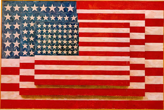 Jasper Johns at MoMA: A Definitive Guide to the Artist's Museum Legacy and Iconic Prints - THREE FLAGS 1958 by Jasper Johns